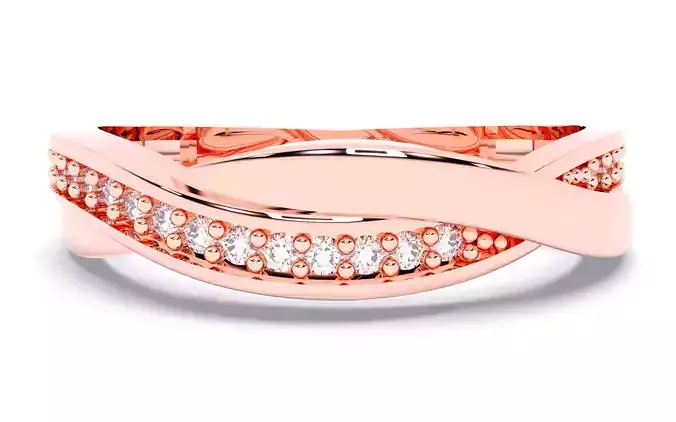Diamond Band Ring 3D print model