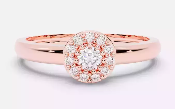 Diamond Band Ring 3D print model