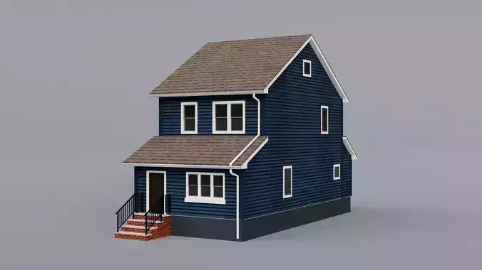Low Poly House 23 Low-poly 3D model