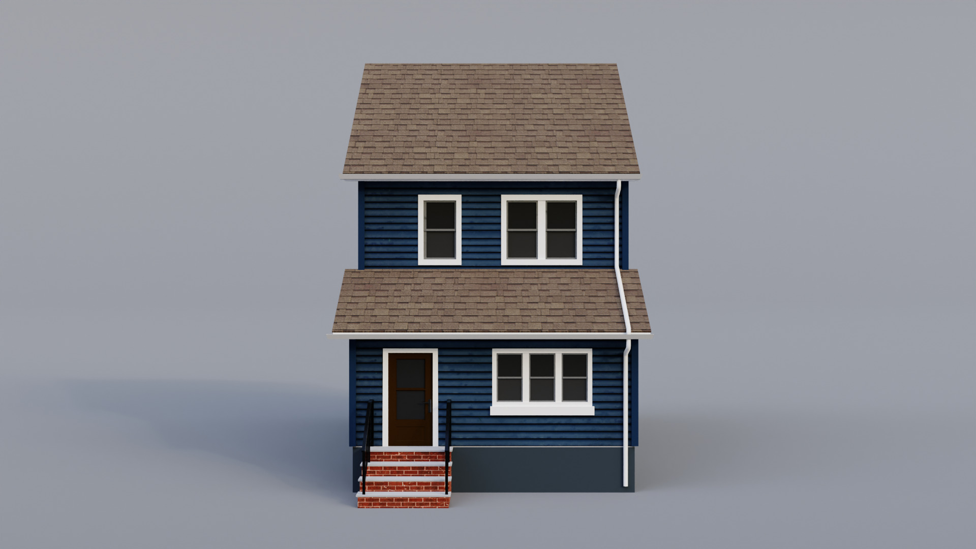 Low Poly House 23 Low-poly 3D model_2