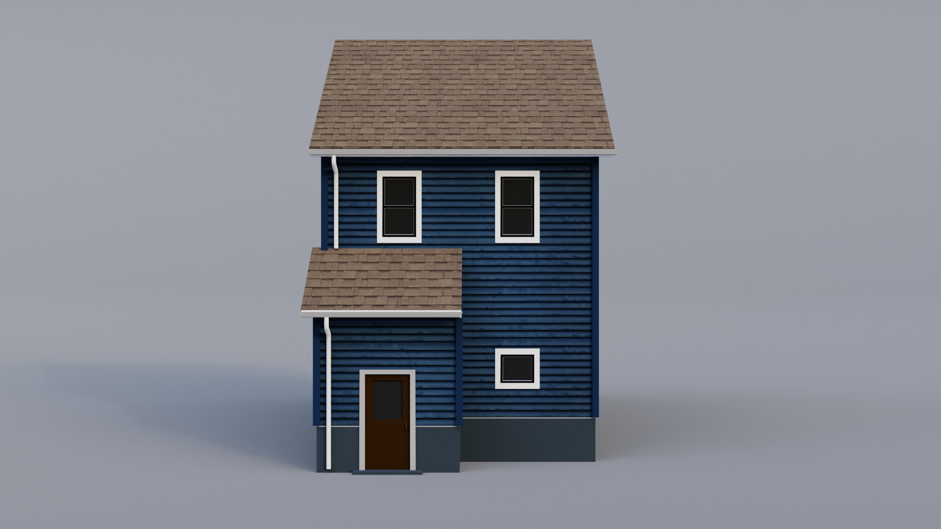 Low Poly House 23 Low-poly 3D model_4