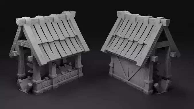 Old Town Architecture 3D print model