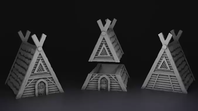Old Town Architecture 3D print model