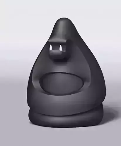 Gorilla Creature Decorative Fan Art Toy