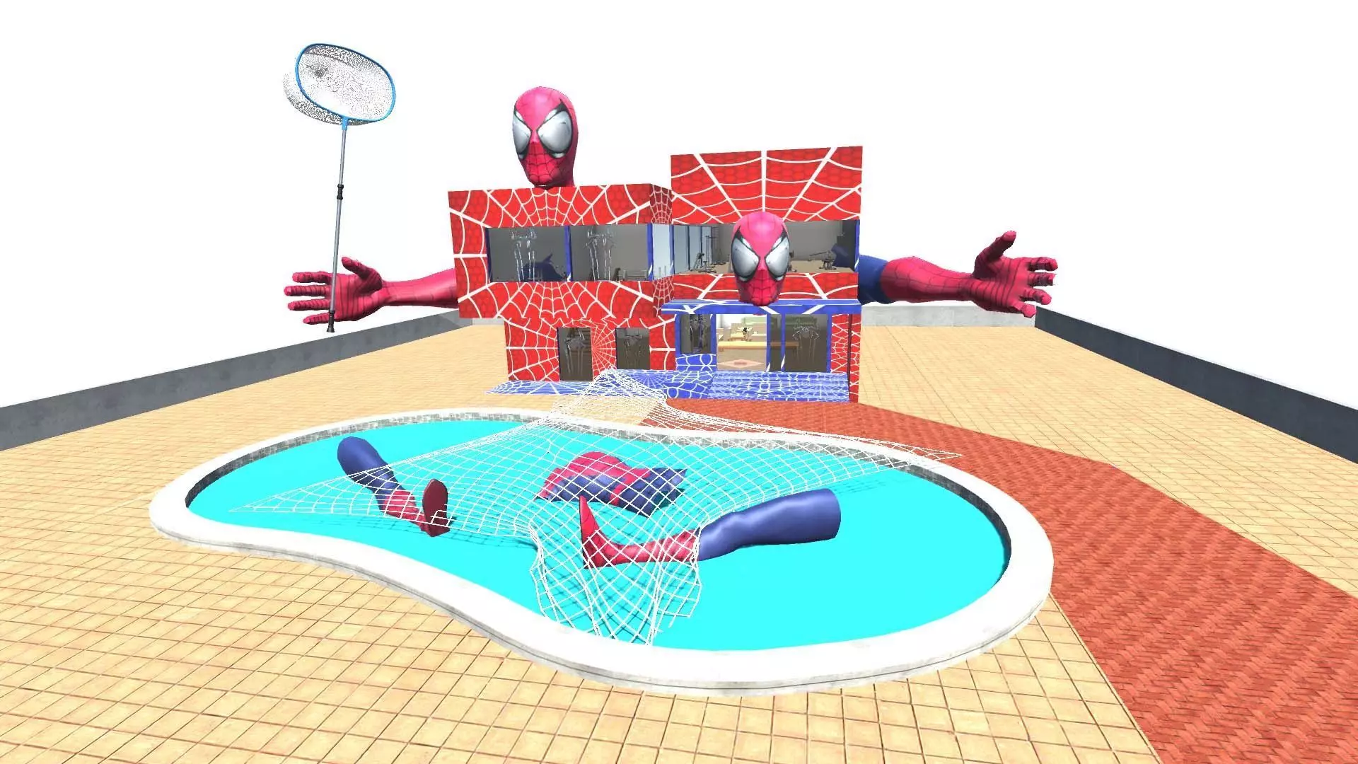 spider man home Low-poly 3D model