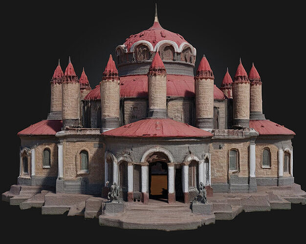 Ancient Cathedral 3D model 3