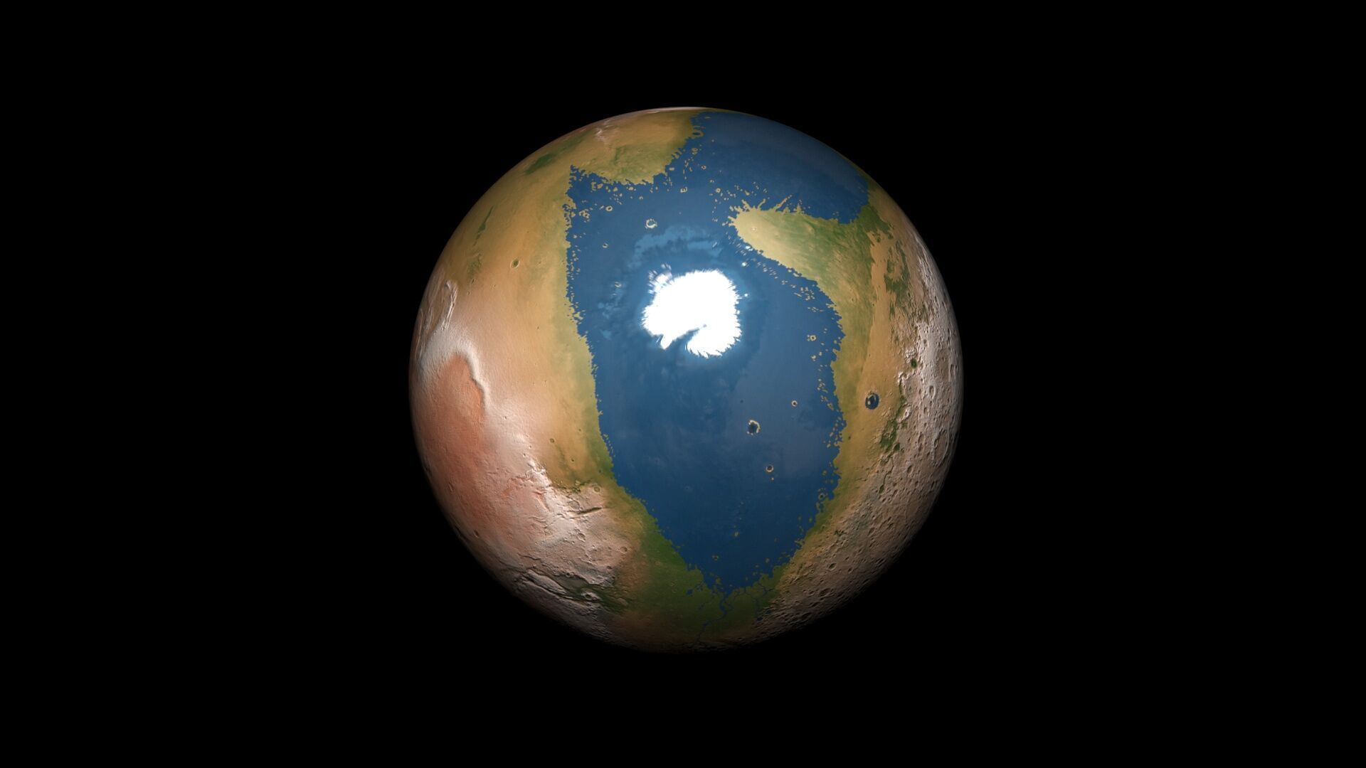 Terraformed Venus 3D model_9