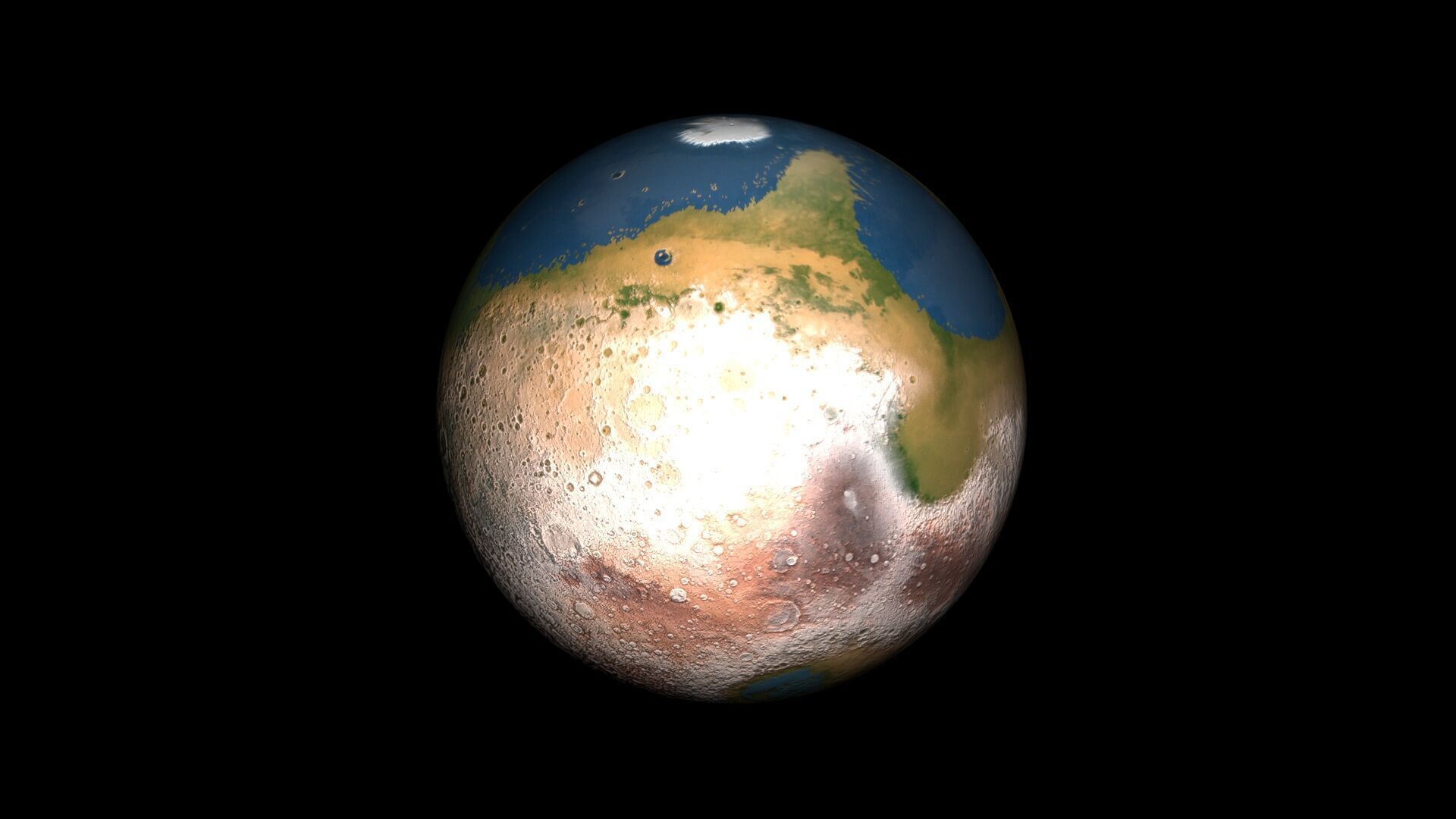 Terraformed Venus 3D model_2