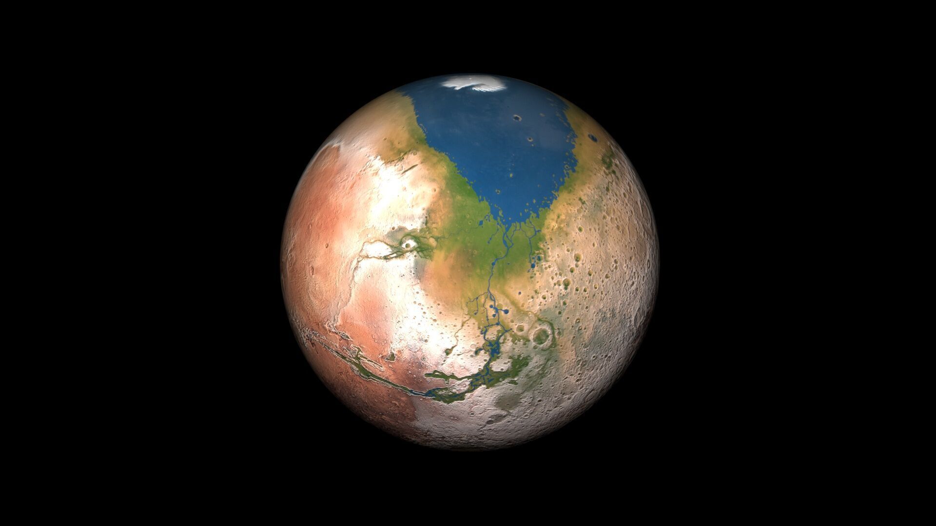 Terraformed Venus 3D model_8