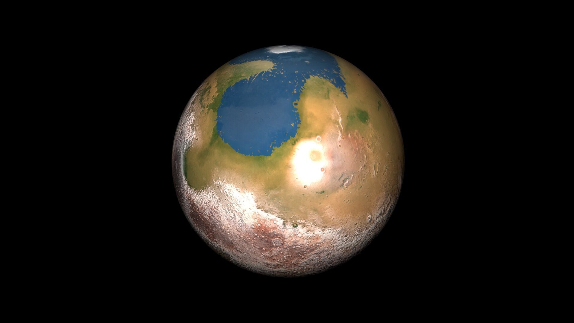Terraformed Venus 3D model_4