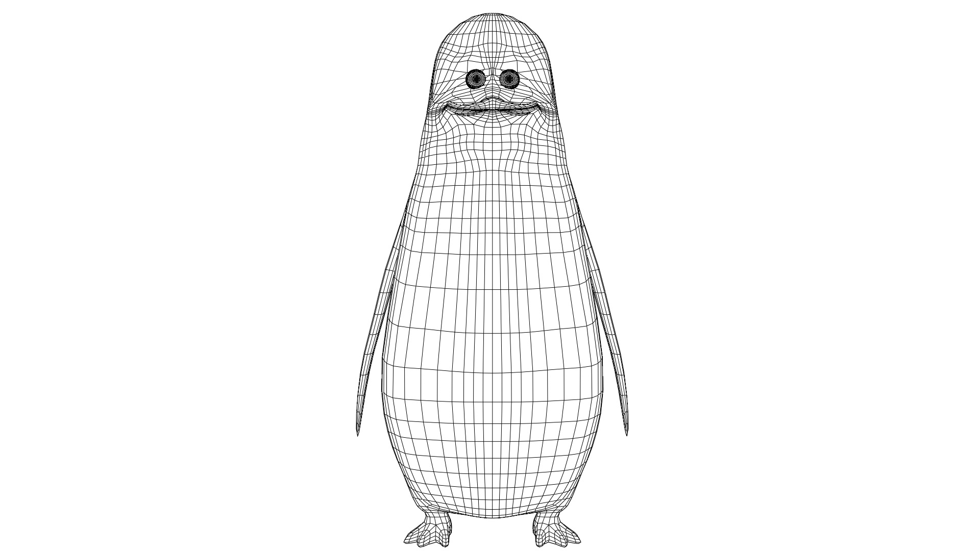 Kowalski from Penguins of Madagascar Low-poly 3D model_3