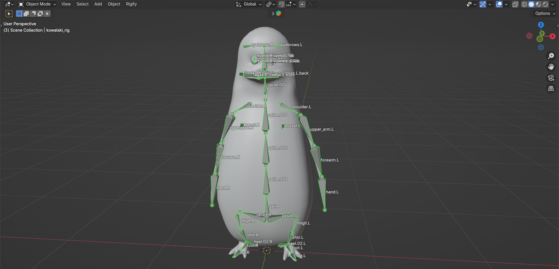 Kowalski from Penguins of Madagascar Low-poly 3D model_18