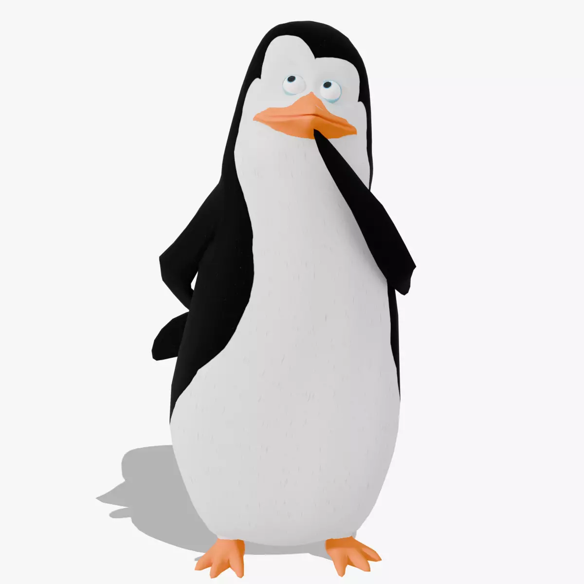 Kowalski from Penguins of Madagascar Low-poly 3D model_0