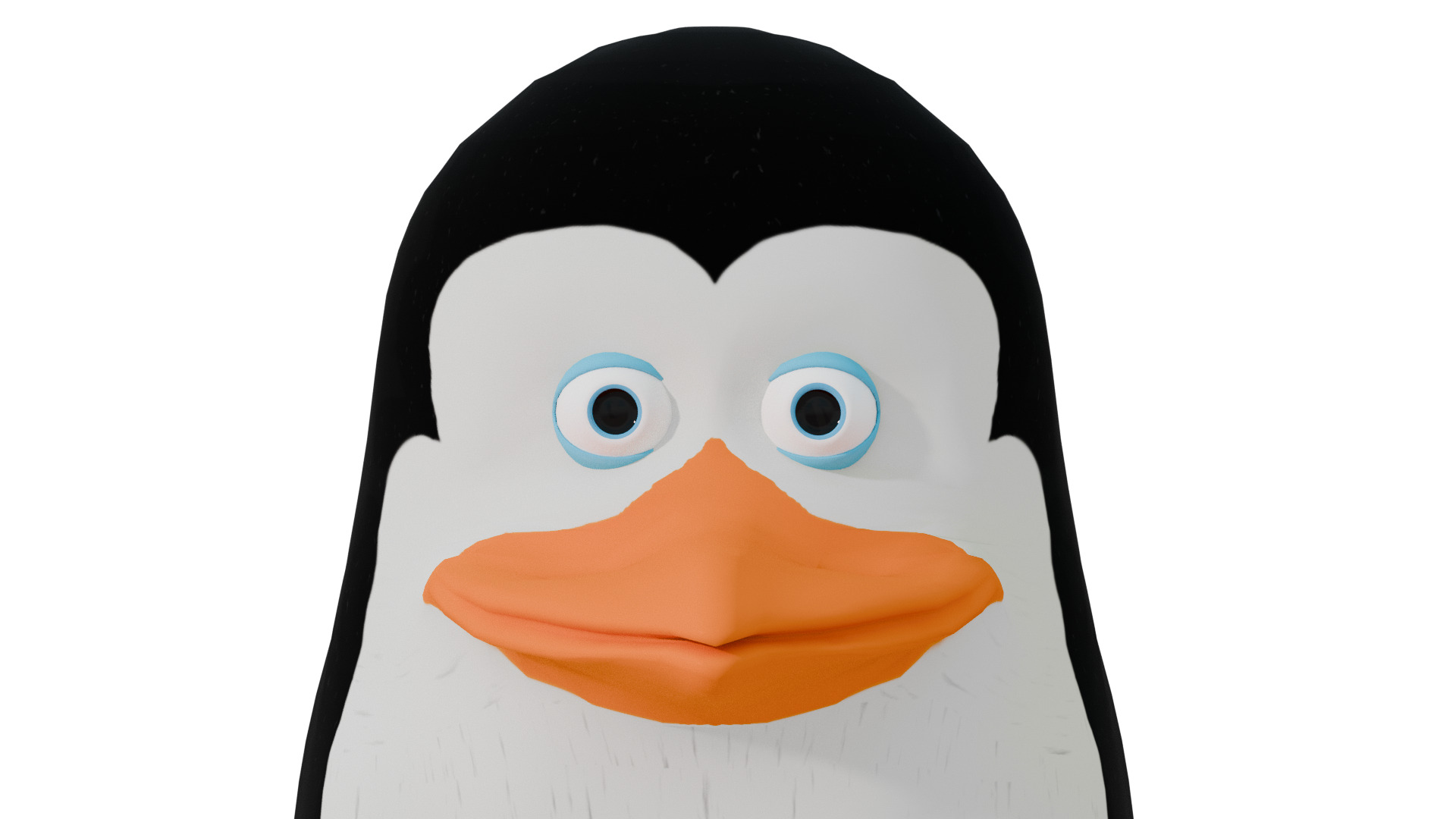 Kowalski from Penguins of Madagascar Low-poly 3D model_10