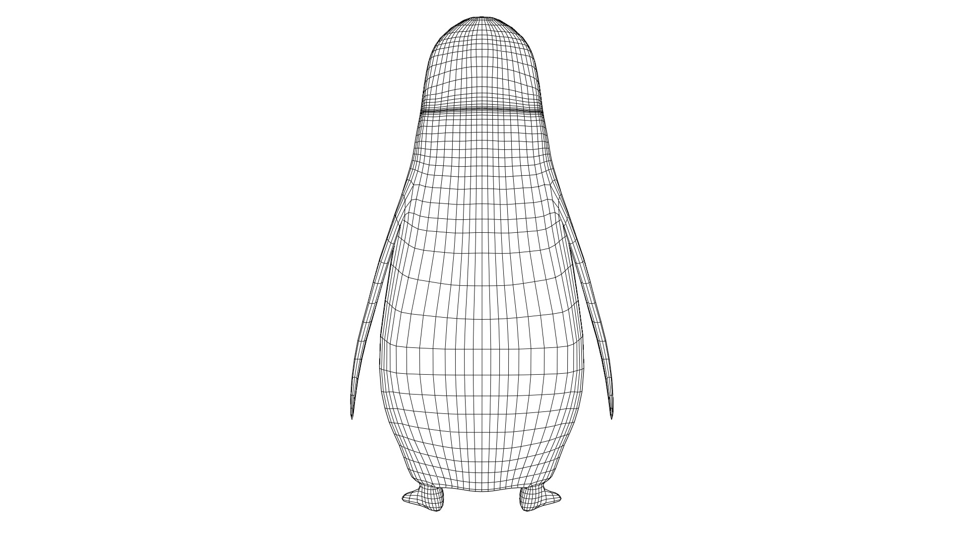 Kowalski from Penguins of Madagascar Low-poly 3D model_9