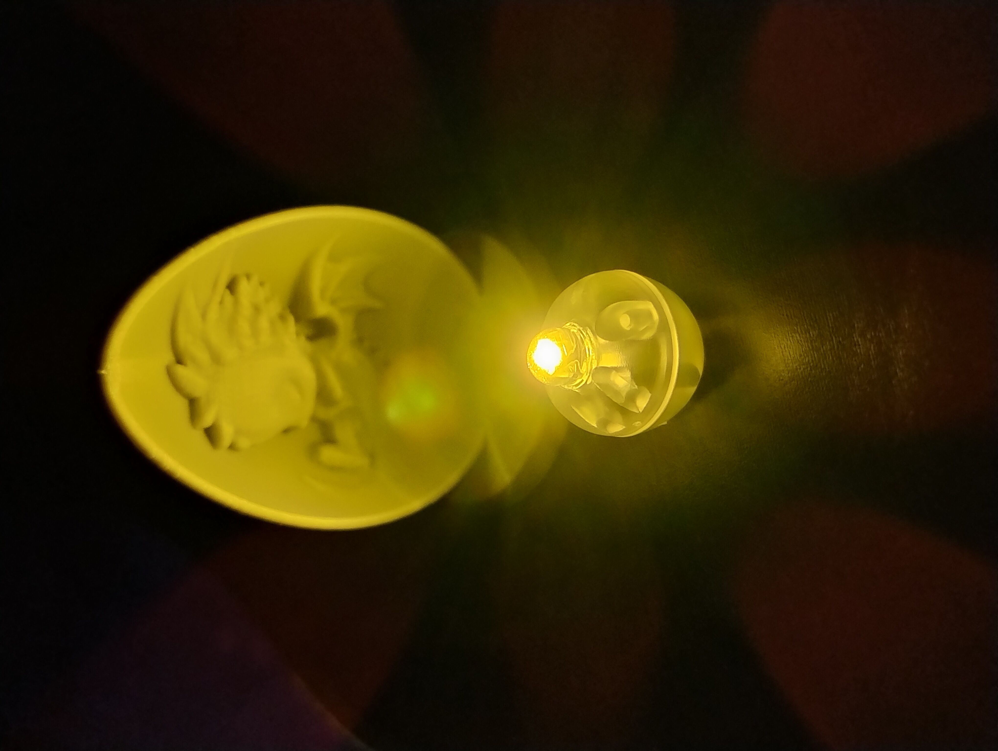 Easter Dragon Egg Amber Light Effect 3D print model_11