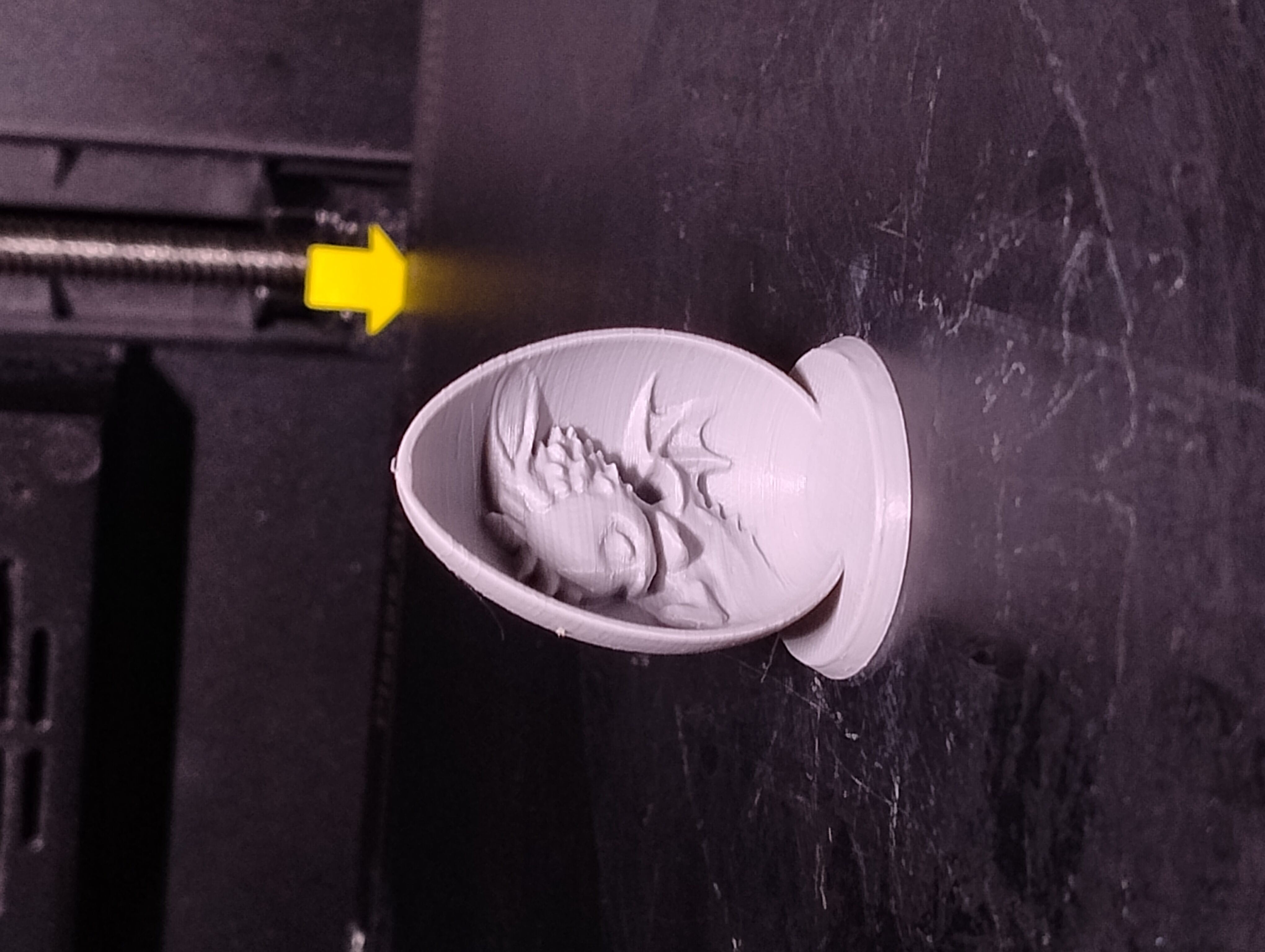 Easter Dragon Egg Amber Light Effect 3D print model_3