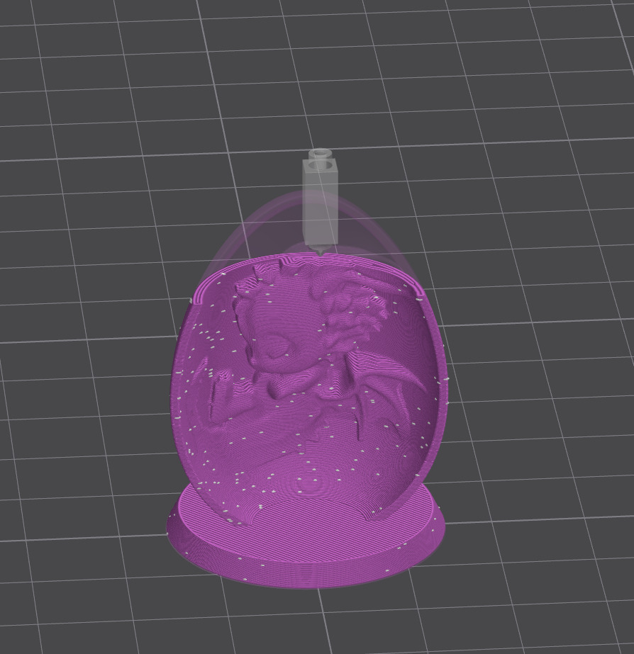 Easter Dragon Egg Amber Light Effect 3D print model_7