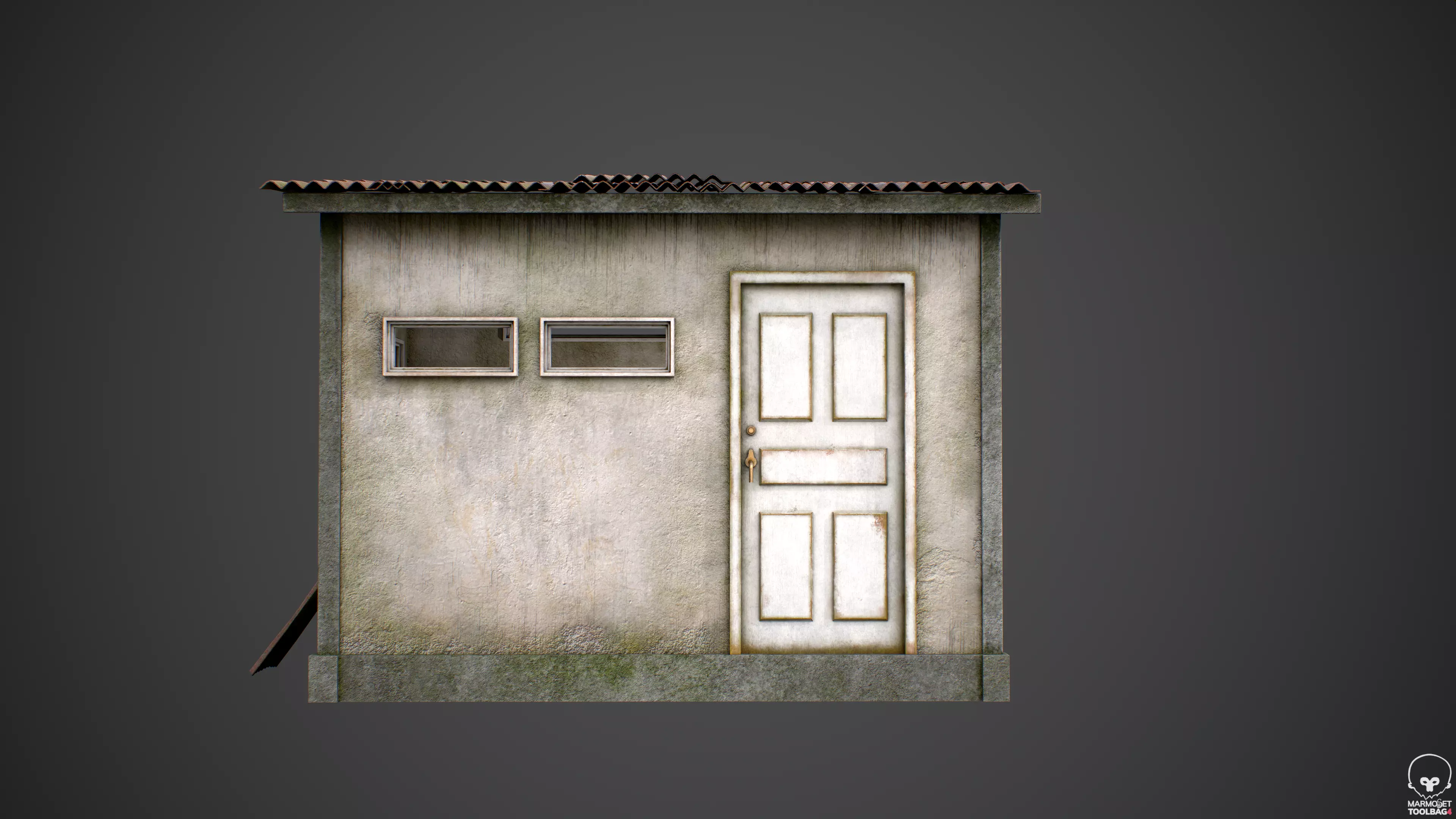 Battle Royale Shack - Realistic Game Asset Low-poly 3D model_0