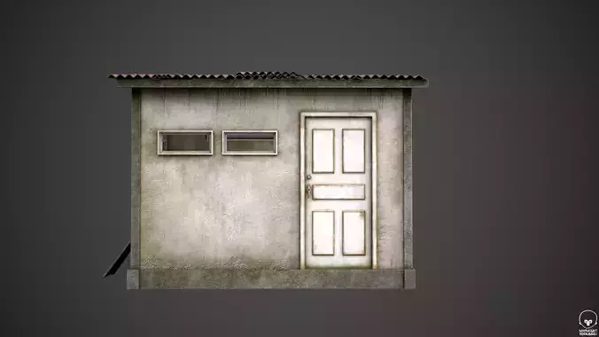 Battle Royale Shack - Realistic Game Asset Low-poly 3D model