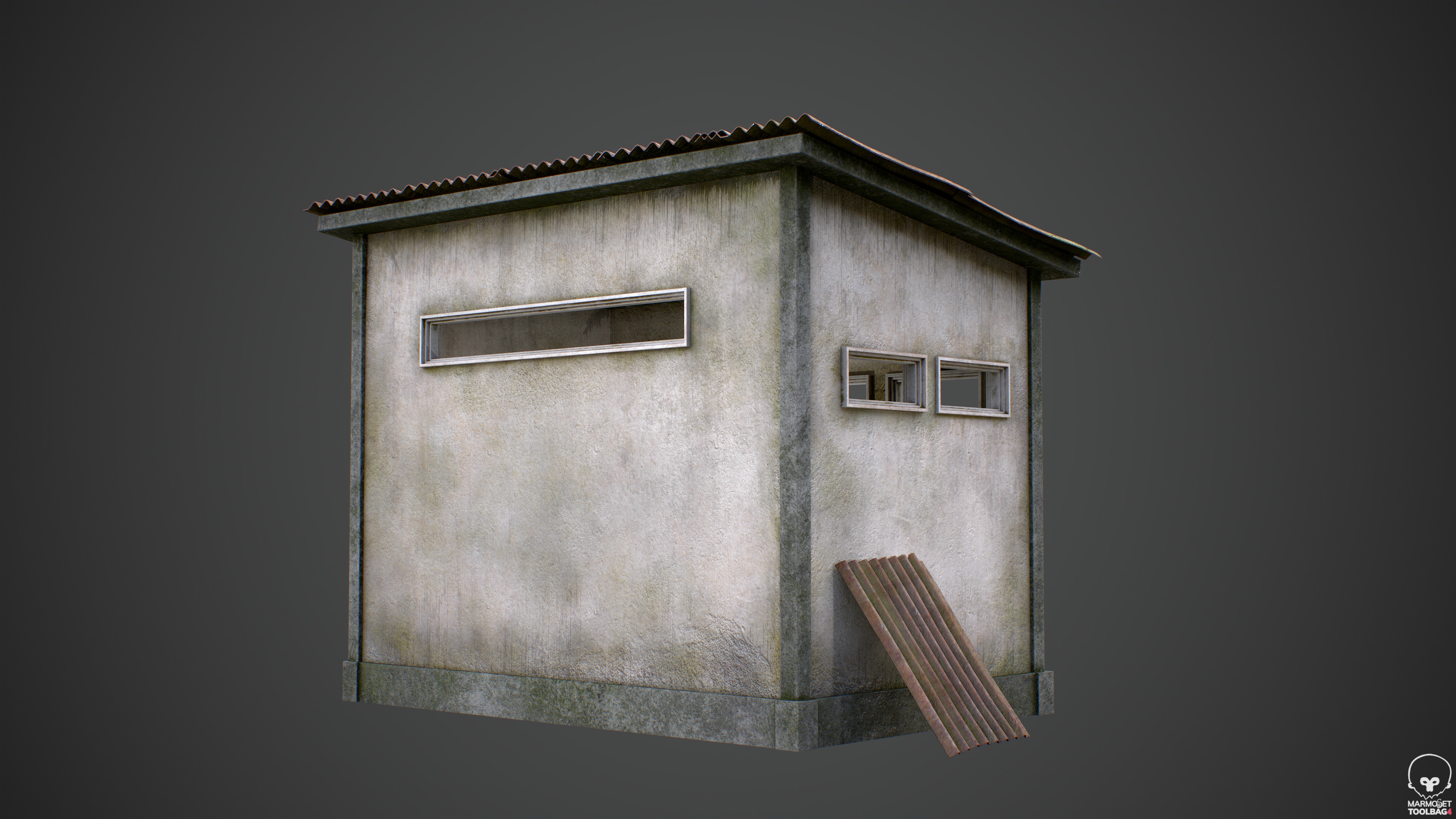 Battle Royale Shack - Realistic Game Asset Low-poly 3D model_3