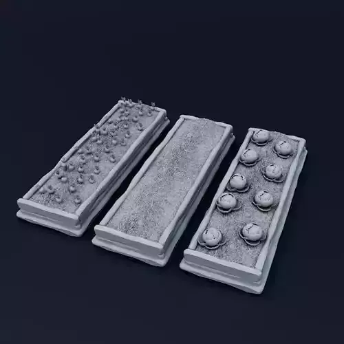 Garden beds 3D print model