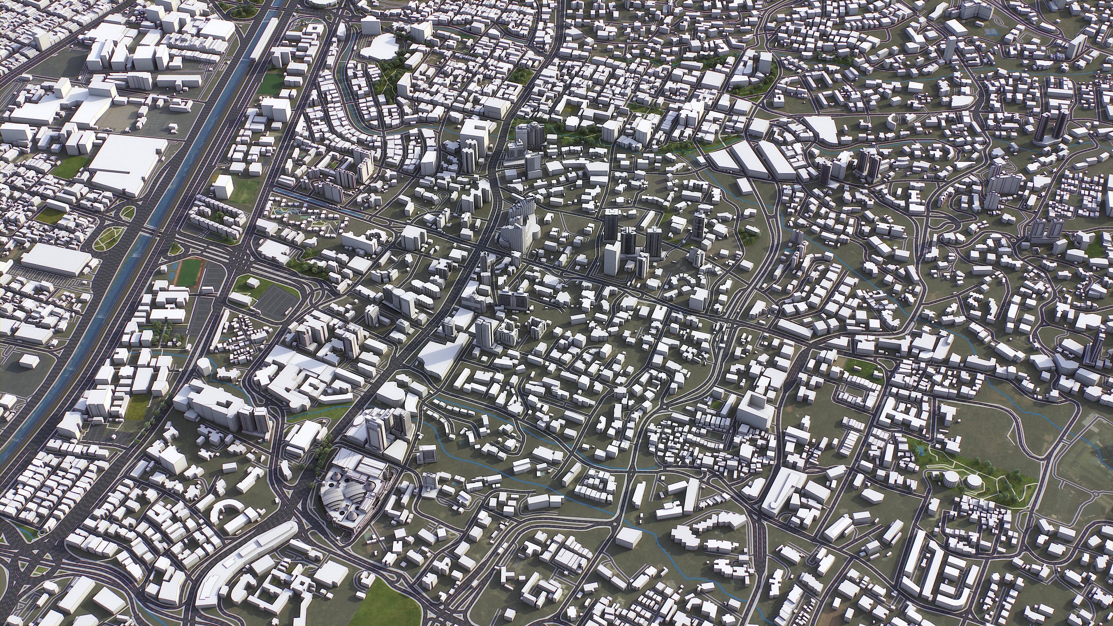 Medellin - 3D City Model Low-poly 3D model_11