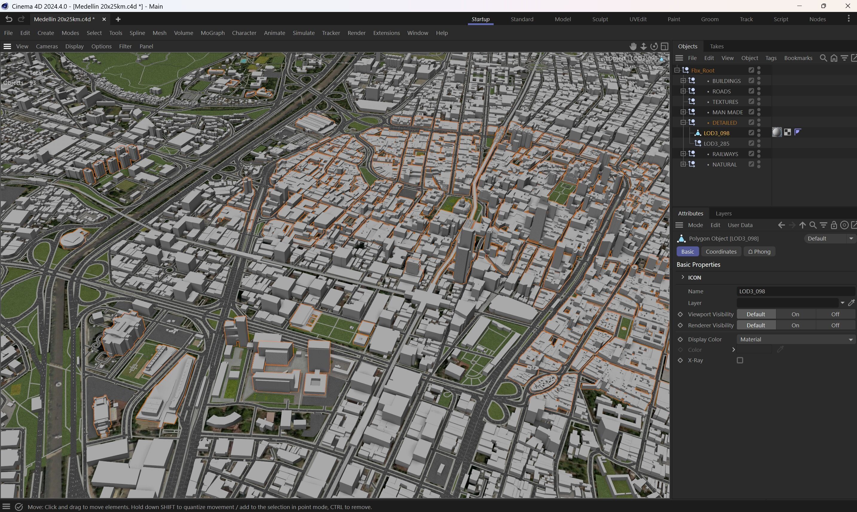 Medellin - 3D City Model Low-poly 3D model_14