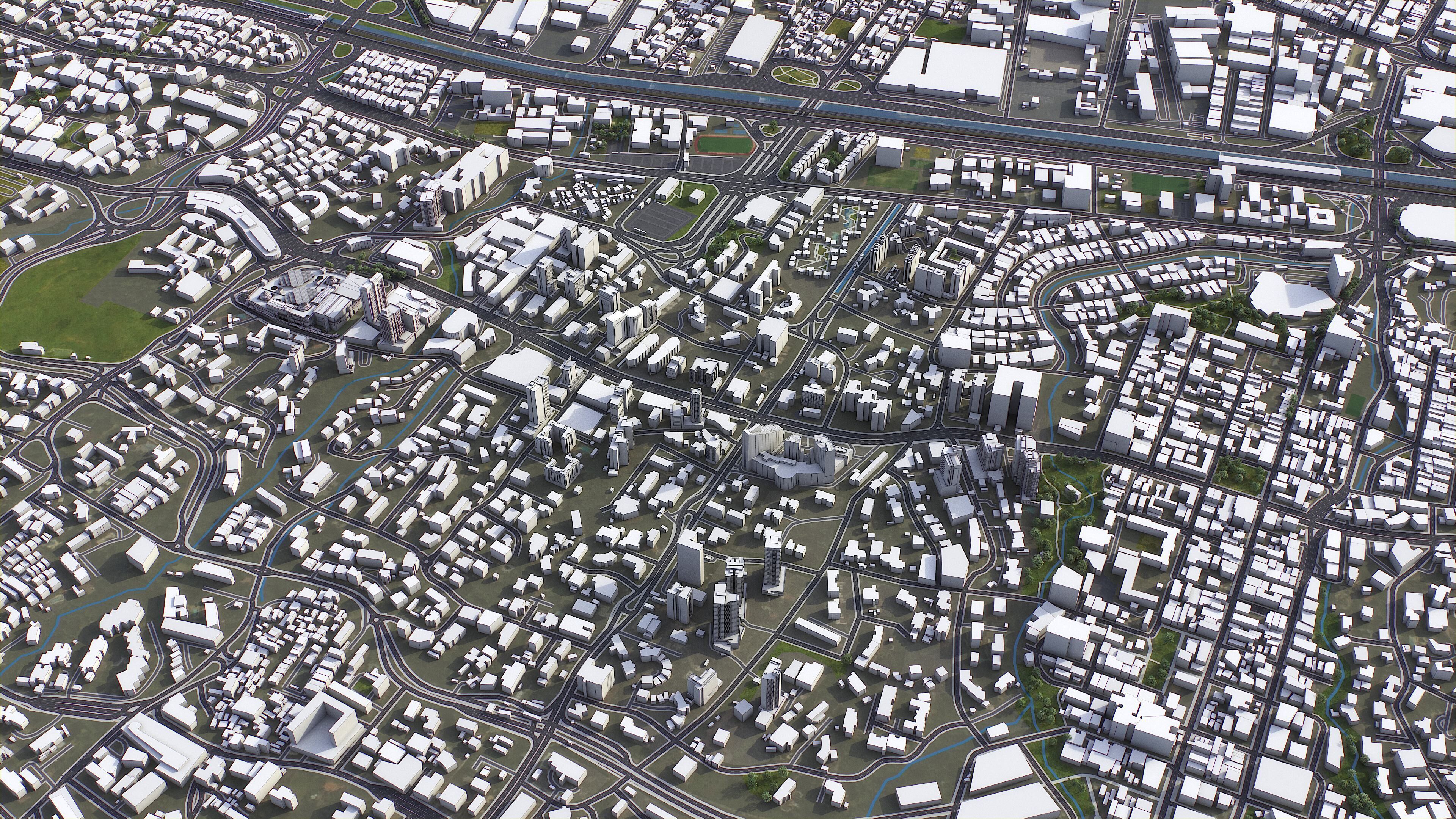 Medellin - 3D City Model Low-poly 3D model_13