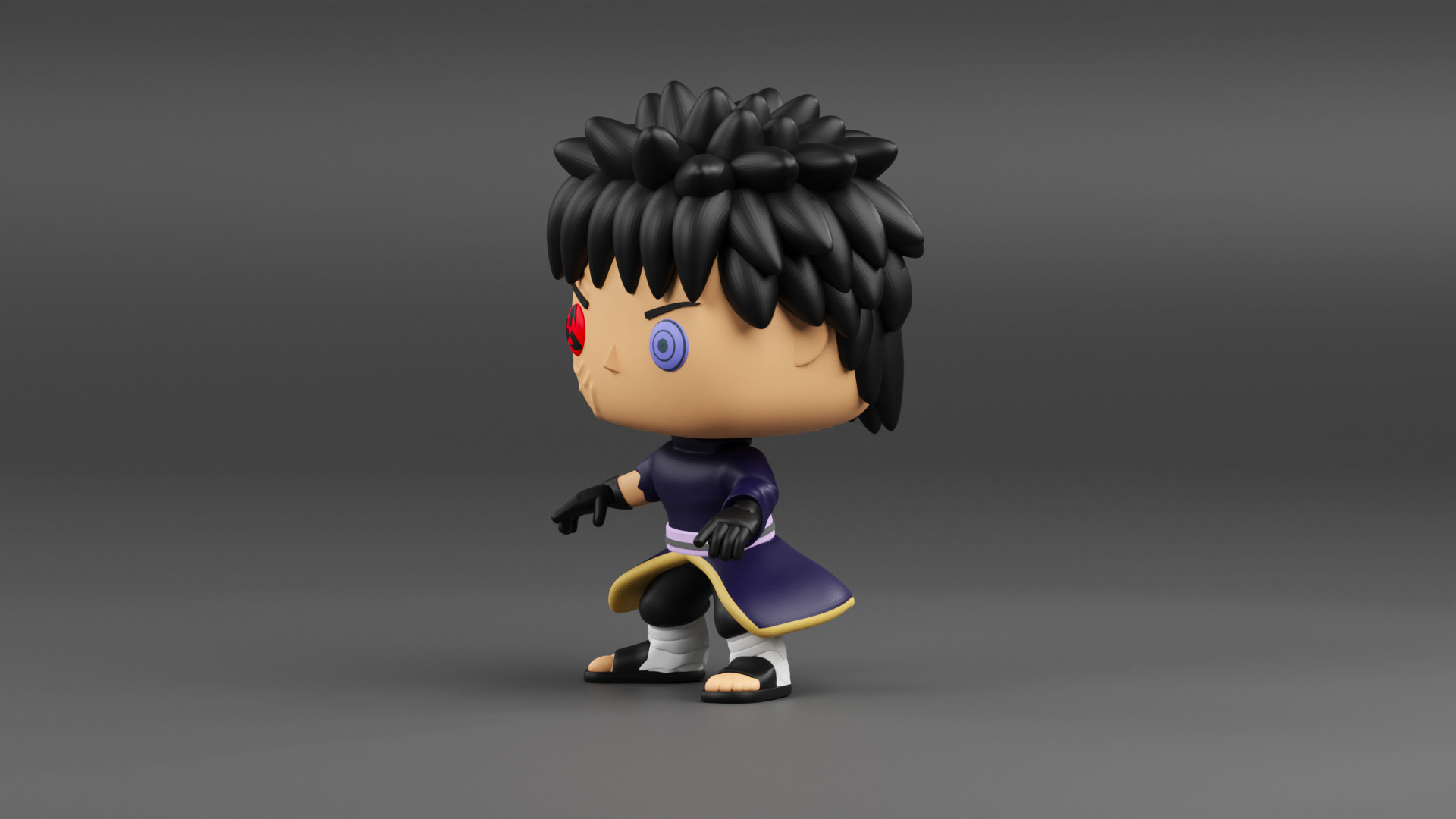 Obito Uchiha funko from Naruto shippuden 3D print model_5