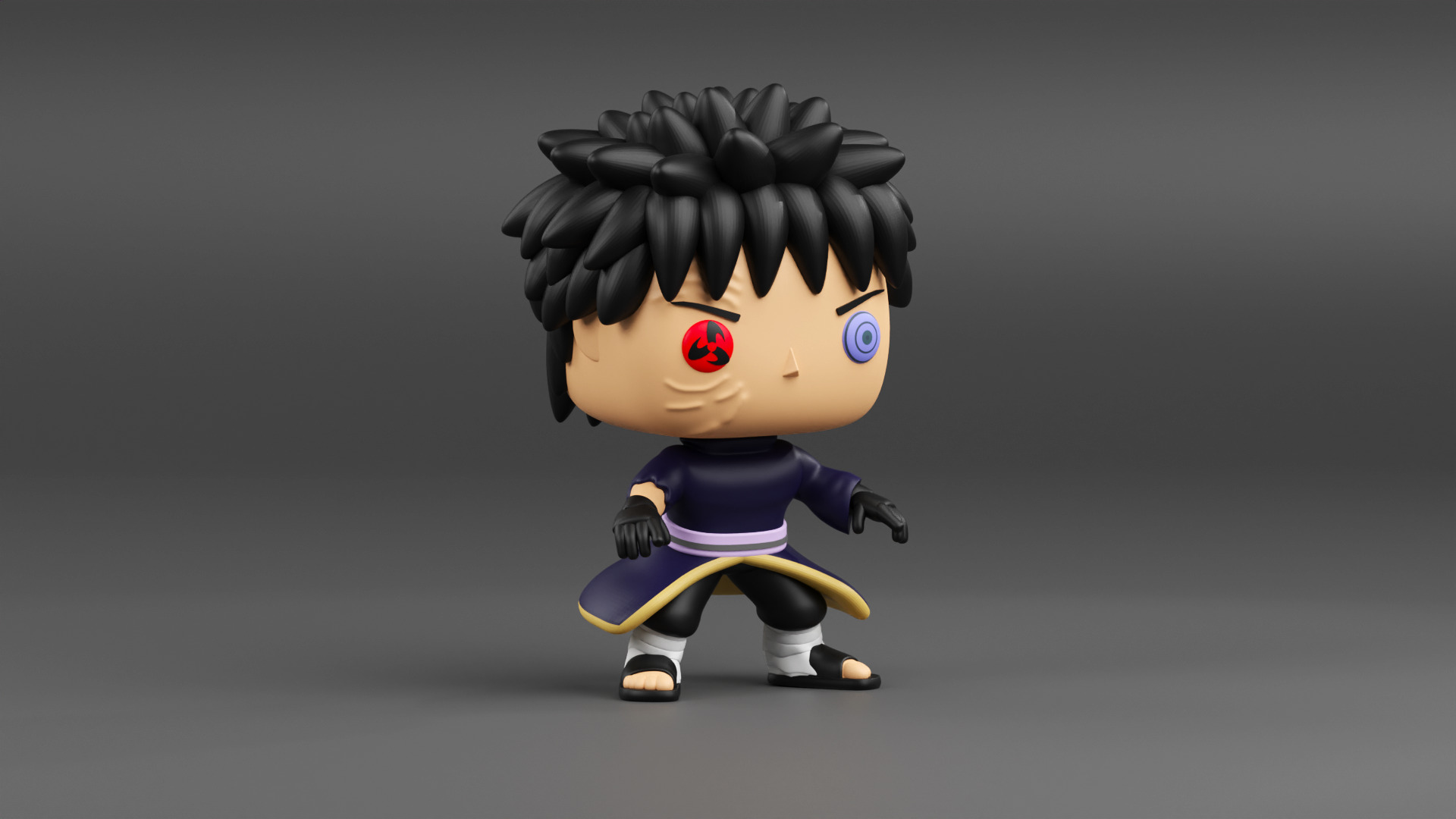 Obito Uchiha funko from Naruto shippuden 3D print model_7