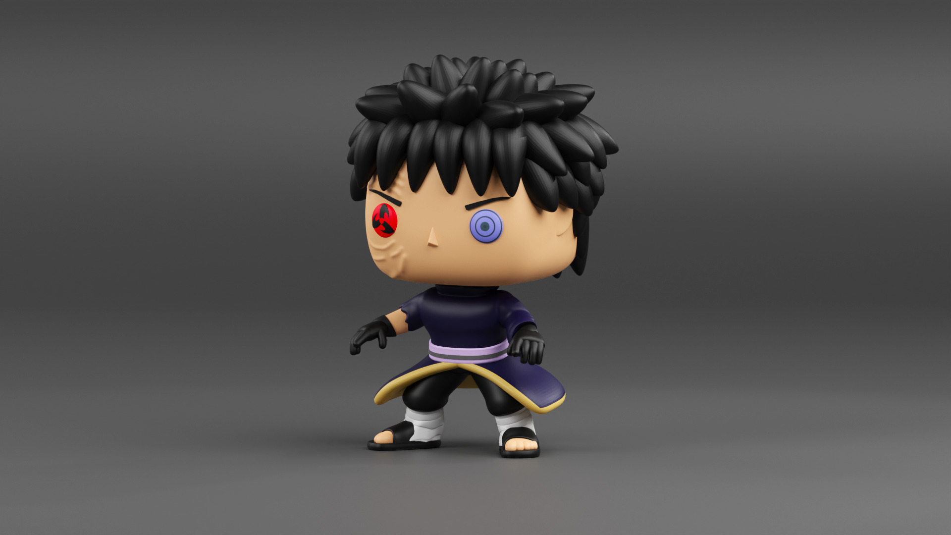 Obito Uchiha funko from Naruto shippuden 3D print model_6