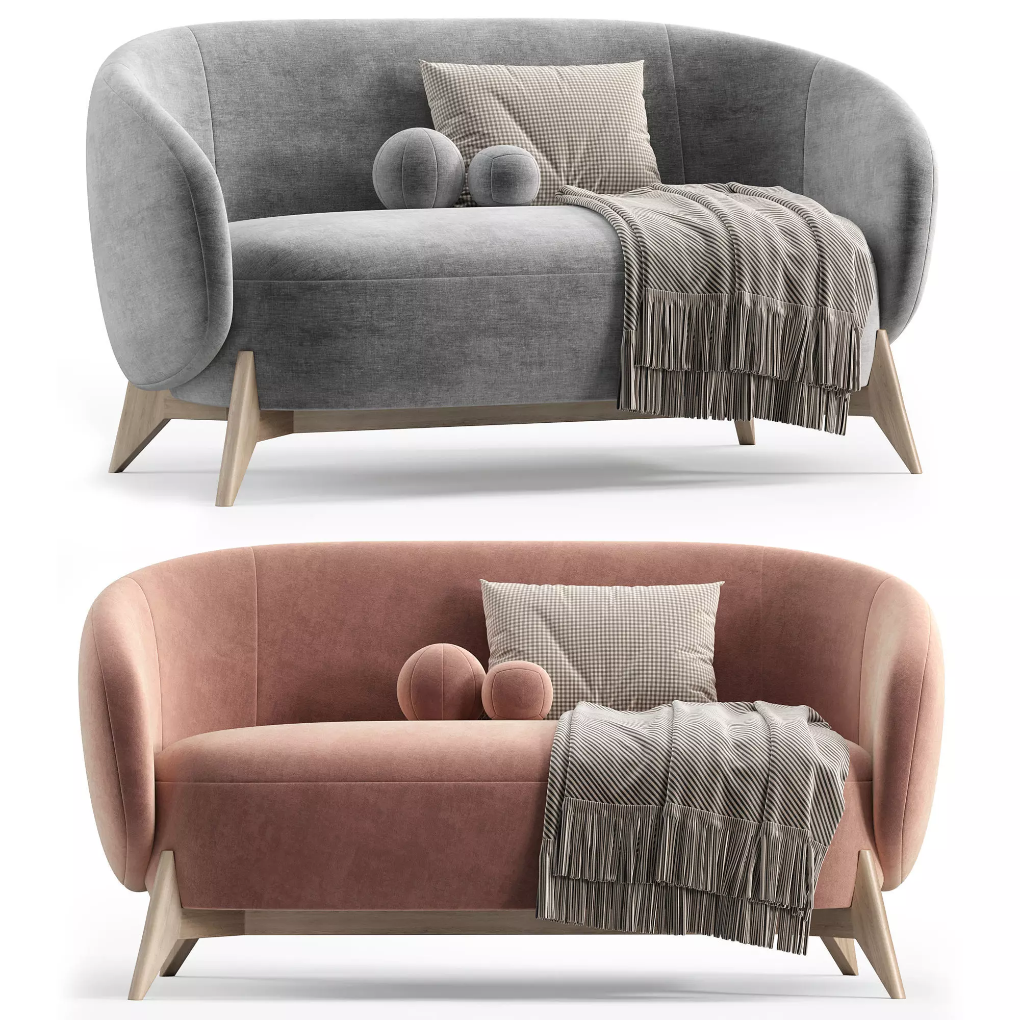 Sofa Tilar Low-poly 3D model