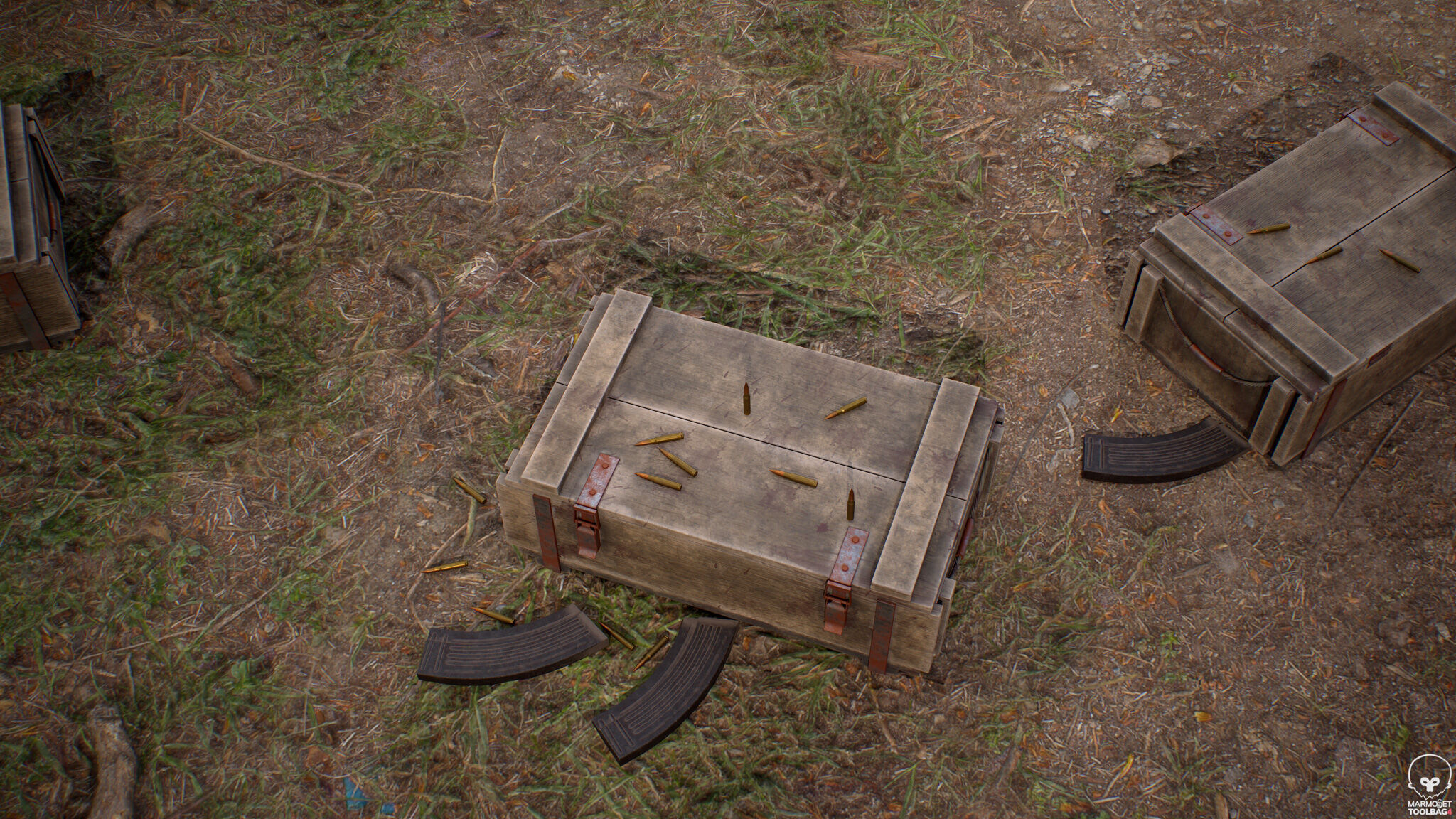 Realistic Military Loot Crate - AAA Asset Low-poly 3D model_3