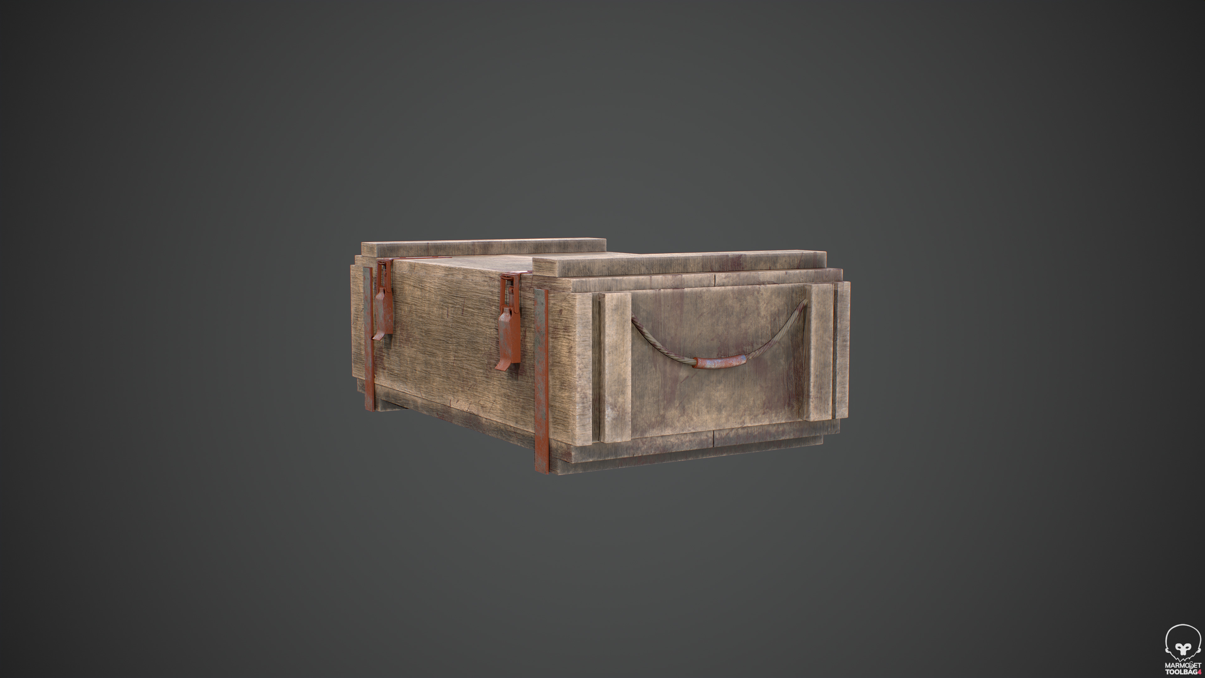 Realistic Military Loot Crate - AAA Asset Low-poly 3D model_2