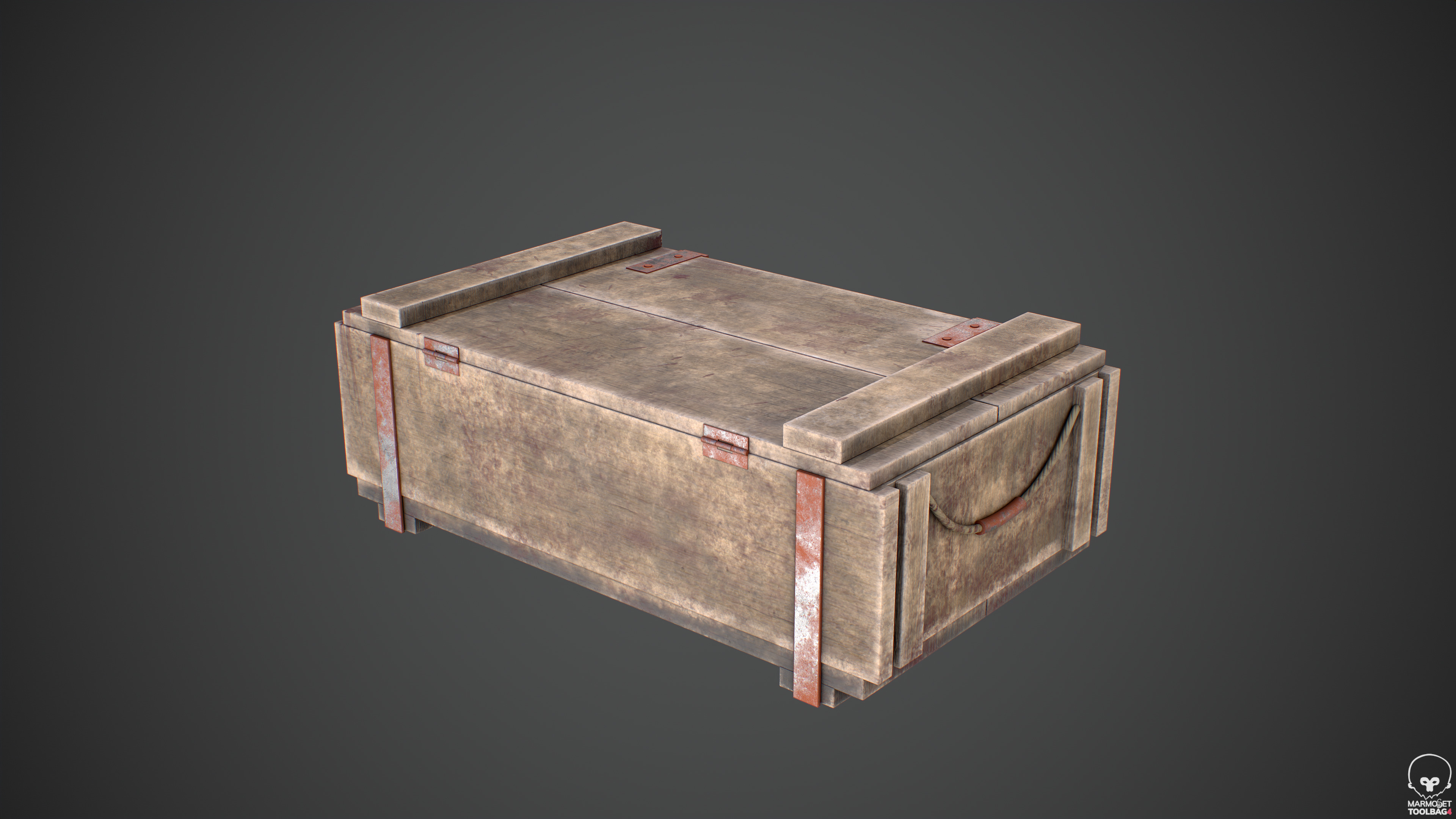 Realistic Military Loot Crate - AAA Asset Low-poly 3D model_1