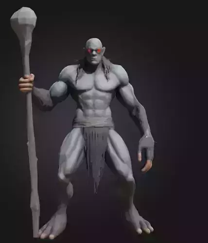 Dark Fantasy Troll Mage 