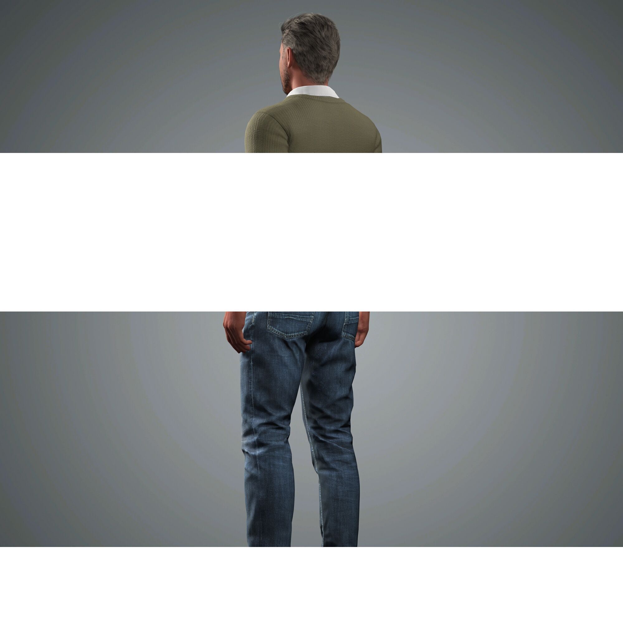 Nikolaj Coster-Waldau Character Low-poly 3D model_9