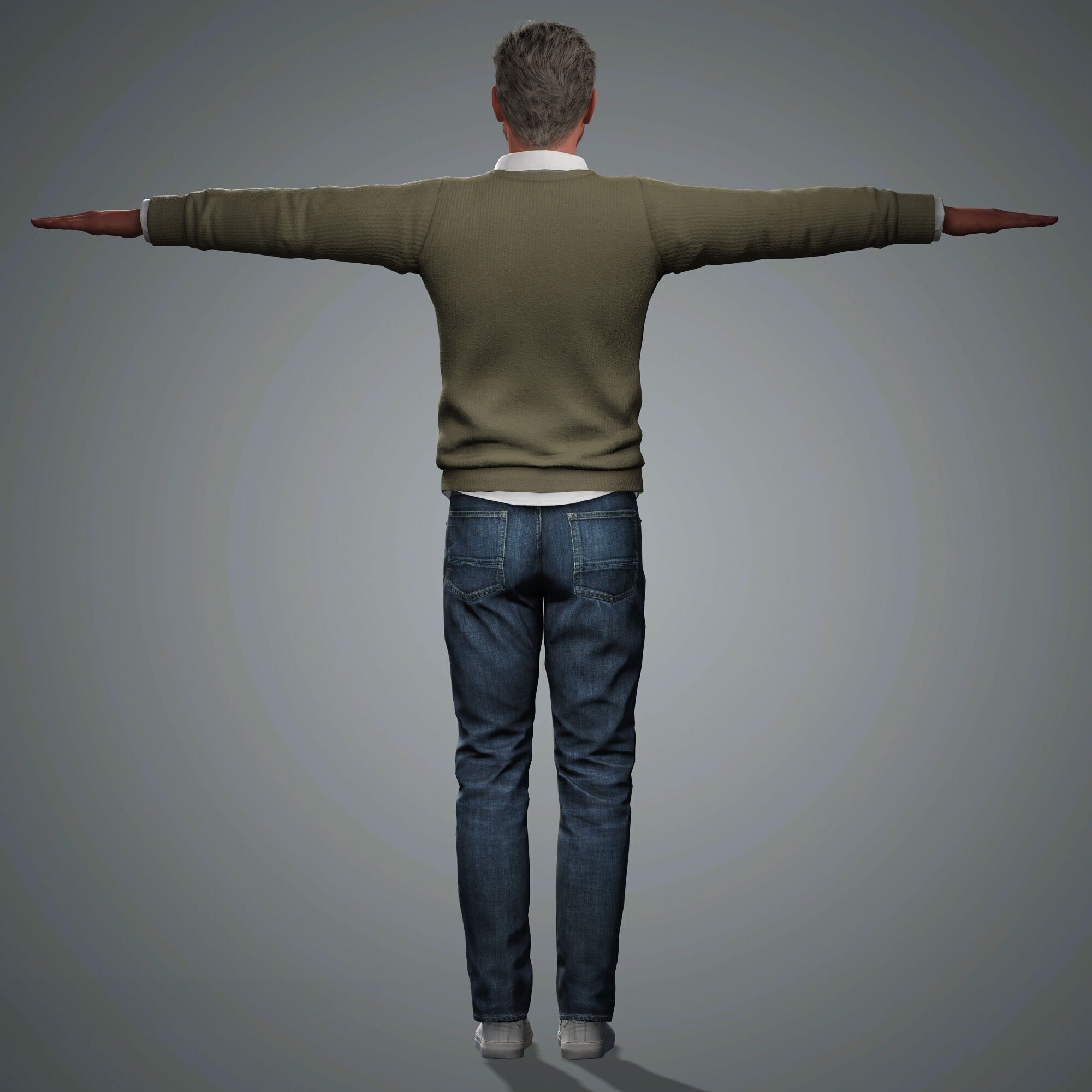 Nikolaj Coster-Waldau Character Low-poly 3D model_18