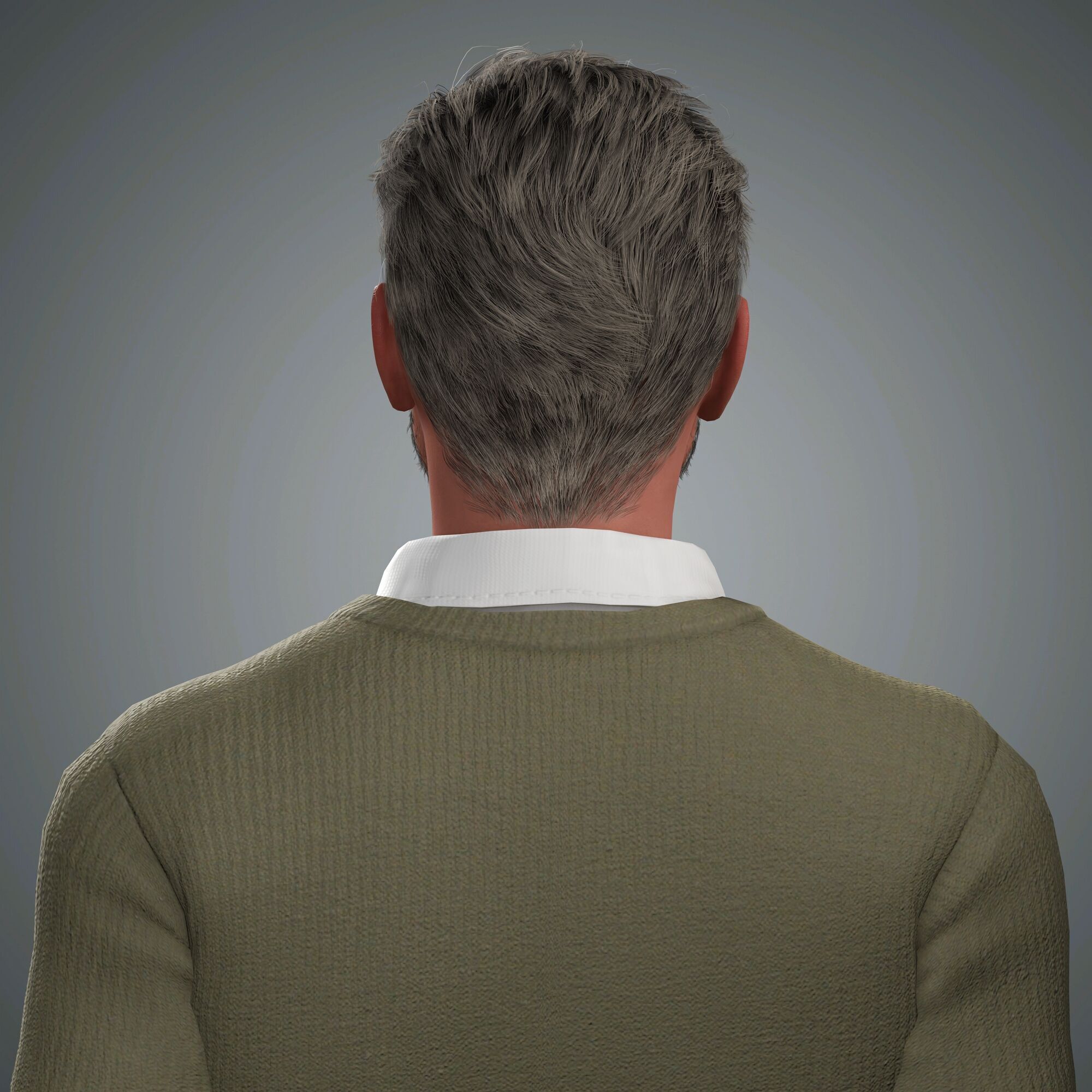 Nikolaj Coster-Waldau Character Low-poly 3D model_5