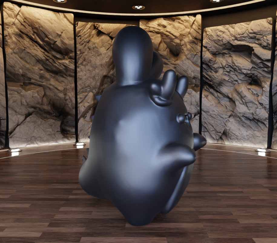 One Tooth Ngaew Figure Fan Art Toy  3D print model_5