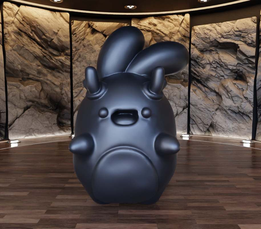 One Tooth Ngaew Figure Fan Art Toy  3D print model_1