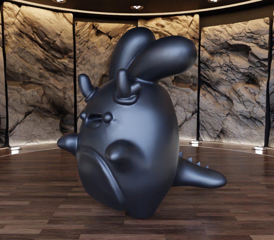 One Tooth Ngaew Figure Fan Art Toy  3D print model_12