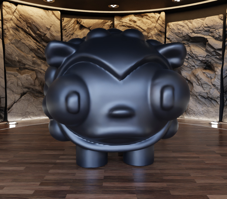 Bubbles Sheep Figure Fan Art Toy 3D print model_2