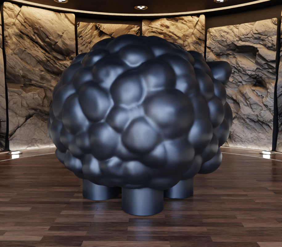 Bubbles Sheep Figure Fan Art Toy 3D print model_7