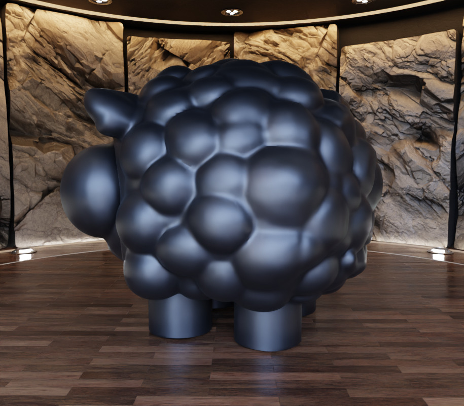 Bubbles Sheep Figure Fan Art Toy 3D print model_10