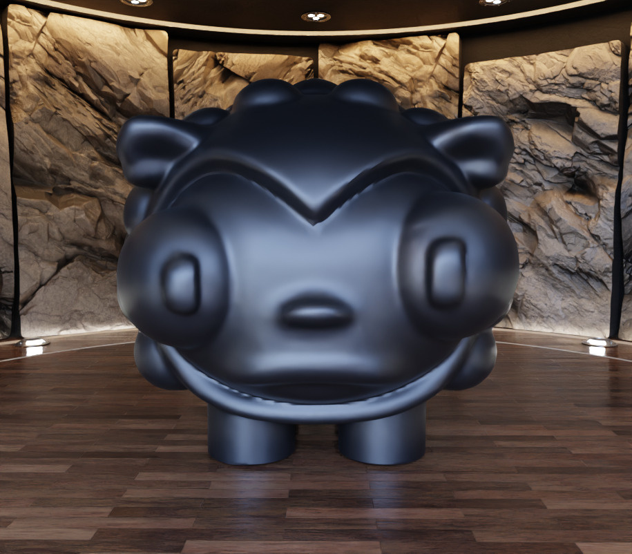 Bubbles Sheep Figure Fan Art Toy 3D print model_1