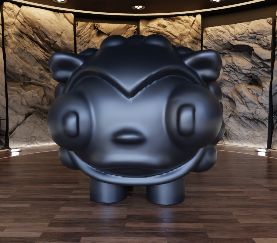 Bubbles Sheep Figure Fan Art Toy 3D print model_15