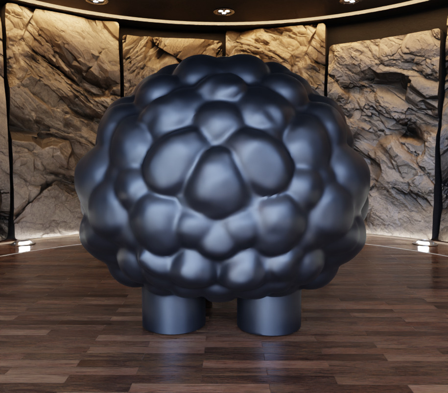 Bubbles Sheep Figure Fan Art Toy 3D print model_8