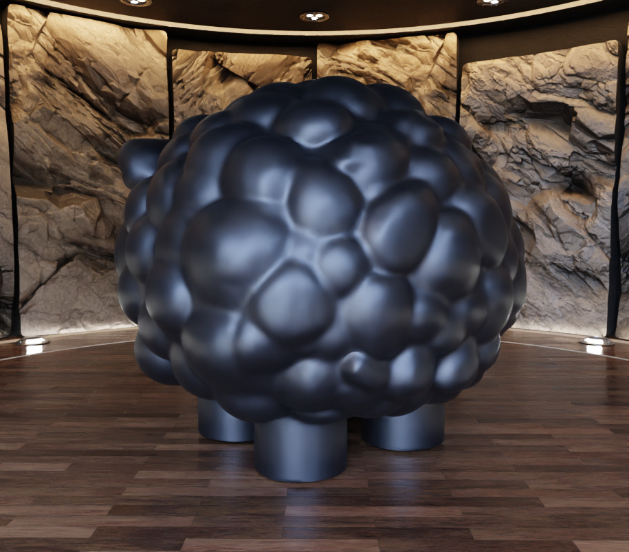 Bubbles Sheep Figure Fan Art Toy 3D print model_9